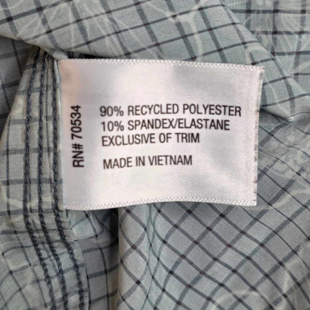 Orvis Floral Button Down Mens Medium Grey Stretch Performance Shirt Resortwear - Picture 6 of 11